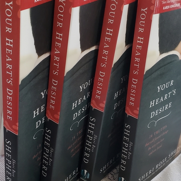 Lot Of 4 Women's Bible Study Your Hearts Desire Sheri Rose Shepherd Small Group - Picture 8 of 8